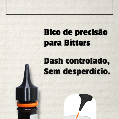 Bico Dosador para Bitter Angostura ( Dasher ) - Kit com 2 unidades